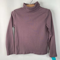 Size 5-6: H&M Purple Ribbed Turtle Neck Long Sleeve Shirt-REDUCED