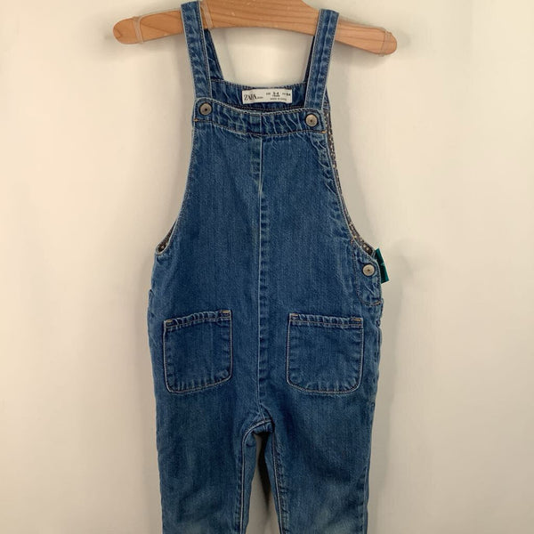 Size 3-4: Zara Blue Overalls-REDUCED