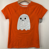Size 7-8: Cat & Jack Orange Sequin Ghost T-Shirt