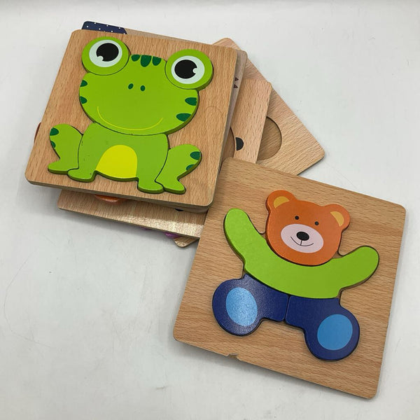 Small Wooden 5pc Puzzle Set