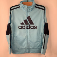 Size 5: Adidas Blue Zip-Up Coat