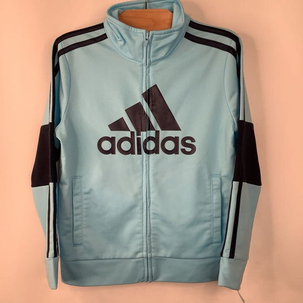Size 5: Adidas Blue Zip-Up Coat