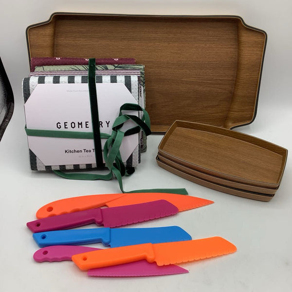 Wooden Tray Toddler Cooking Set