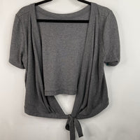 Size L: Latched Mama Grey Wrap Nursing T-Shirt