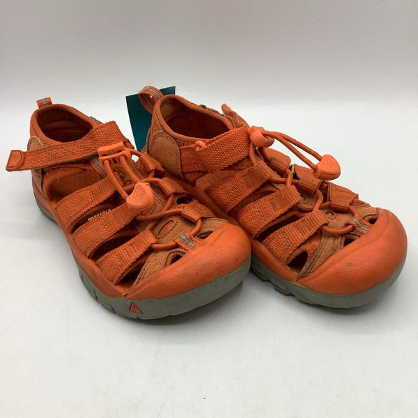 Size 13: Keen Orange Toggle/Velcro Strap Sandals