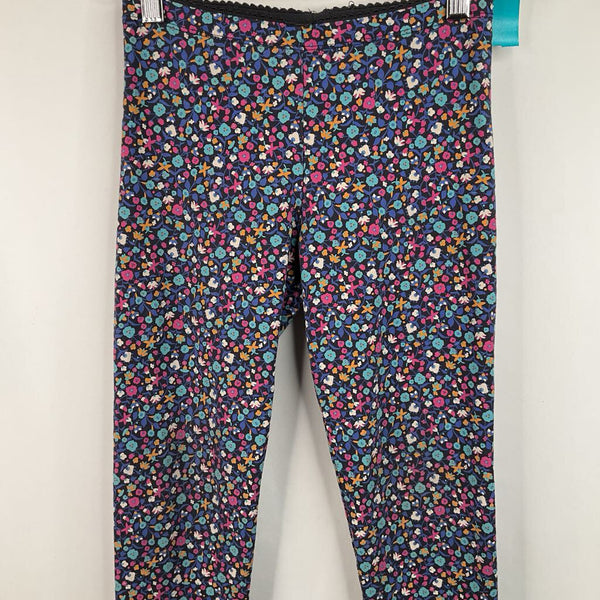 Size 12: Tea Black/Colorful Floral Leggings