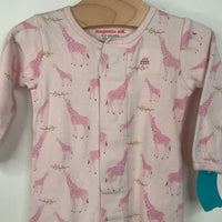 Size 3-6m: Magnetic Me Pink Giraffe 1pc Pjs