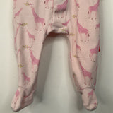 Size 3-6m: Magnetic Me Pink Giraffe 1pc Pjs