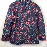 Size 14-16: Columbia Blue/Pink Polka Dot 3-In-1 Interchangeable Fleece/Winter Coat