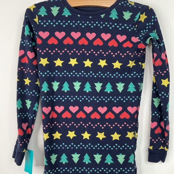 Size 6-7: Primary Black Multi Color 2pc Pjs