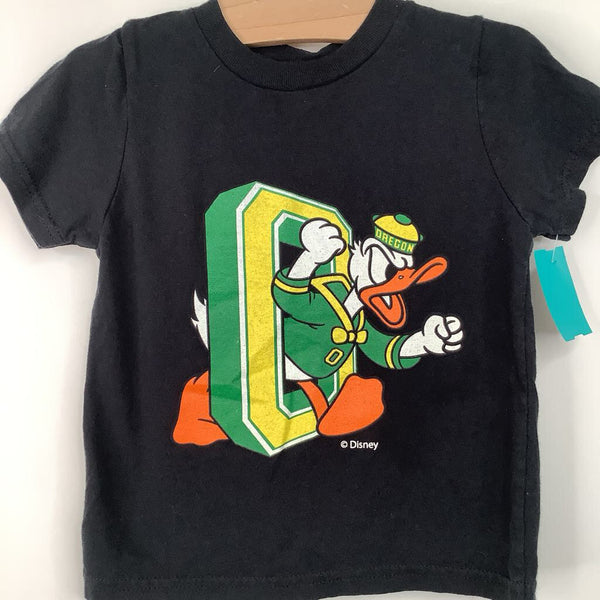 Size 2: Disney Black Mickey Mouse Oregon Ducks T-Shirt