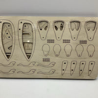 Wooden Mechanical Humming Bird Set -NEW