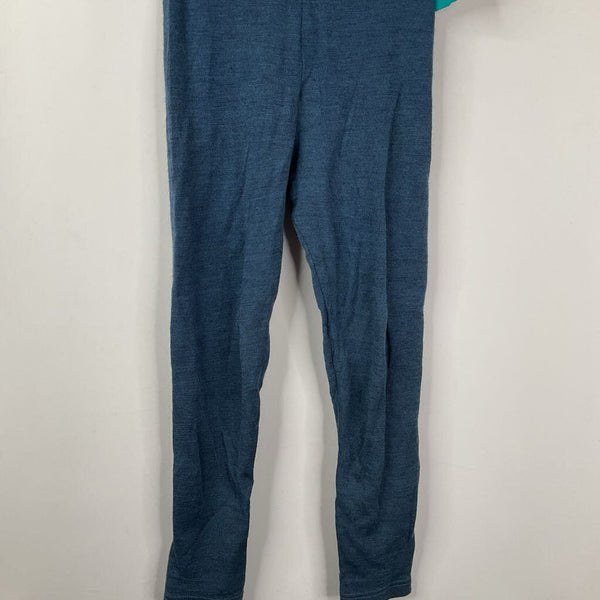 Size 5-6: Siskin Blue 70% Wool 30% Silk Base Layer Pants