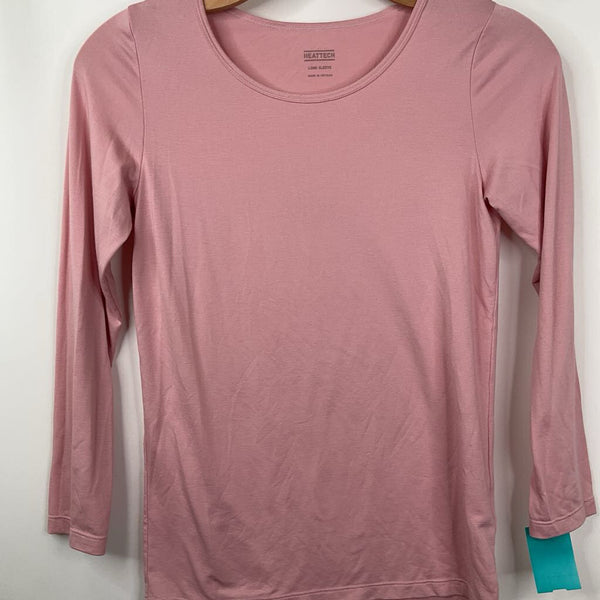 Size 11-12: Heattech Light Pink Base Layer Shirt