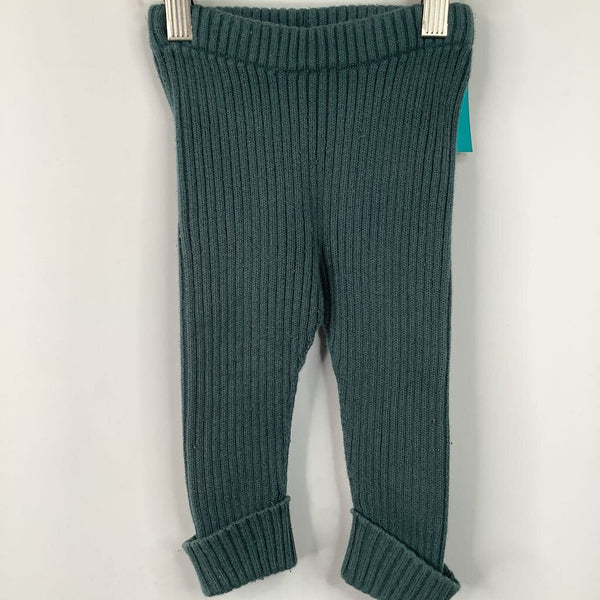 Size 6-12m (70): Hanna Andersson Green Knitted Tights