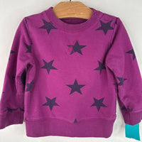 Size 12-18m: Primary Purple Stars Sweater