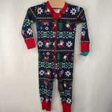 Size 2 (85): Hanna Andersson Blue Holiday Gnome 1pc PJs