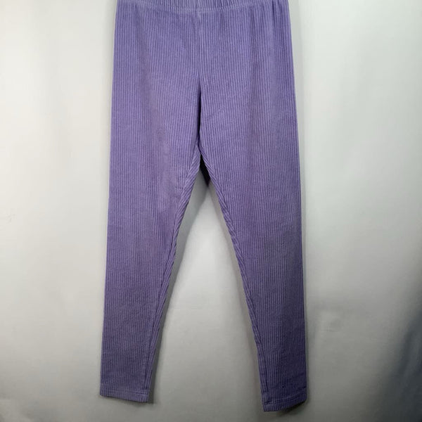 Size 10 (140): Hanna Andersson Light Purple Ribbed Leggings