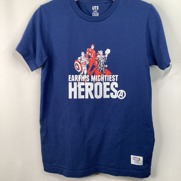 Size 13: Uni Qlo Blue "Earth's Mightiest Heroes" T-Shirt