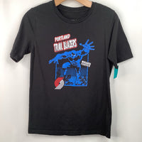 Size 14-16:Marvel Black Portland Trail Blazers/Black Panther T-Shirt