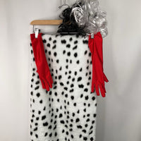 Size 8: Cruella Douville 4pc Costume