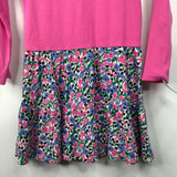 Size 10: Tea Pink/Purple Floral Long Sleeve Dress
