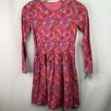 Size 10-12: Garnet Hill Pink/Blue/Orange Polka Dot Long Sleeve Dress