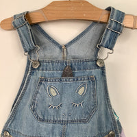 Size 4: Osh Kosh B'Gosh Blue/Purple Unicorn Overall Dress