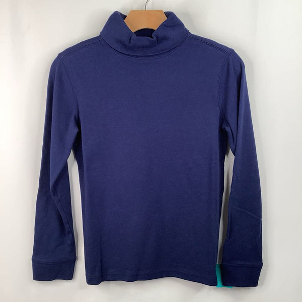 Size 12 (150): Hanna Andersson Dark Blue Turtle Neck Long Sleeve Shirt