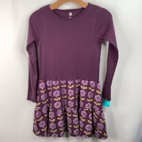 Size 12: Tea Purple Floral Long Sleeve Dress