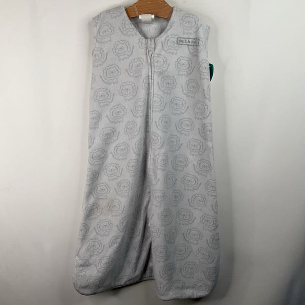 Size M: Halo White/Grey Lions Fleece Sleepsack