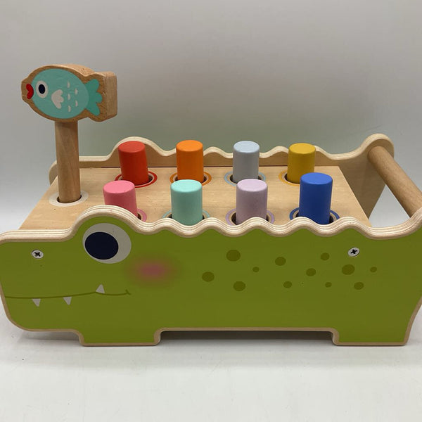 Giggle Scape Wooden Crocodile Pounding Bench