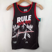 Size 12-14: Star Wars Grey/Red "Rule The Galaxy" Tank Top