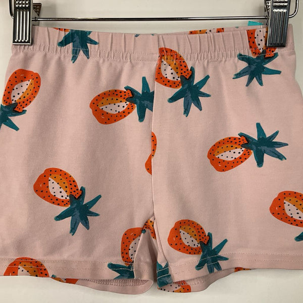Size 6-7 (120): Hanna Andersson Pink Pineapple Print Tumble Shorts