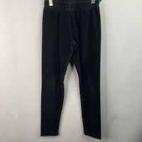 Size 6-7 (120): Hanna Andersson Black Ribbed Leggings