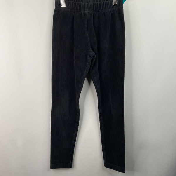 Size 6-7 (120): Hanna Andersson Black Ribbed Leggings