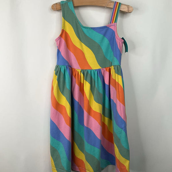 Size 6-7 (120): Hanna Andersson Colorful Striped Tank Dress