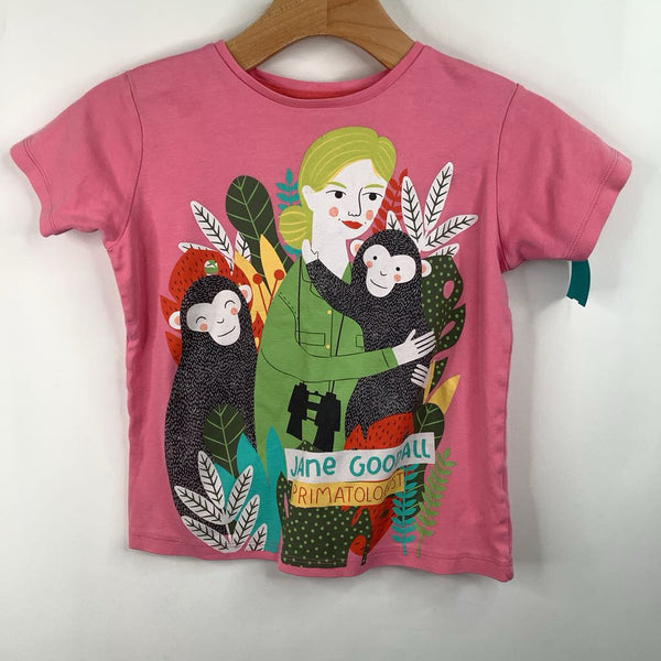 Size 7: Piccolina Pink "Jane Goodall" T-Shirt