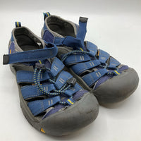 Size 4Y: Keen Blue Toggle/Velcro Strap Sandals