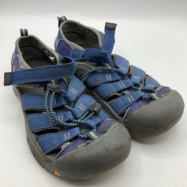 Size 4Y: Keen Blue Toggle/Velcro Strap Sandals