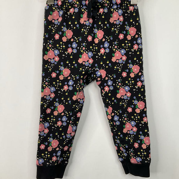 Size 2: Tea Black Floral Pants