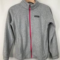 Size 14-16: Columbia Grey Fleece Zip Up Jacket