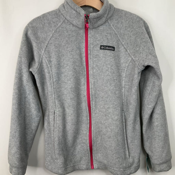 Size 14-16: Columbia Grey Fleece Zip Up Jacket
