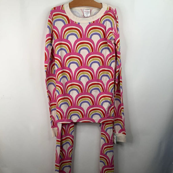 Size 14: Hanna Andersson Pink Rainbow 2pc Pjs