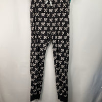 Size 14: Tea Black White Bow Leggings