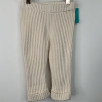 Size 3-6m (60): Hanna Andersson Creme Ribbed Legging Pants