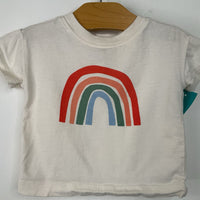Size 3-6m (60): Hanna Andersson White Rainbow T-Shirt