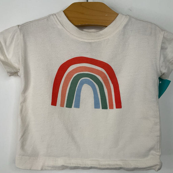 Size 3-6m (60): Hanna Andersson White Rainbow T-Shirt