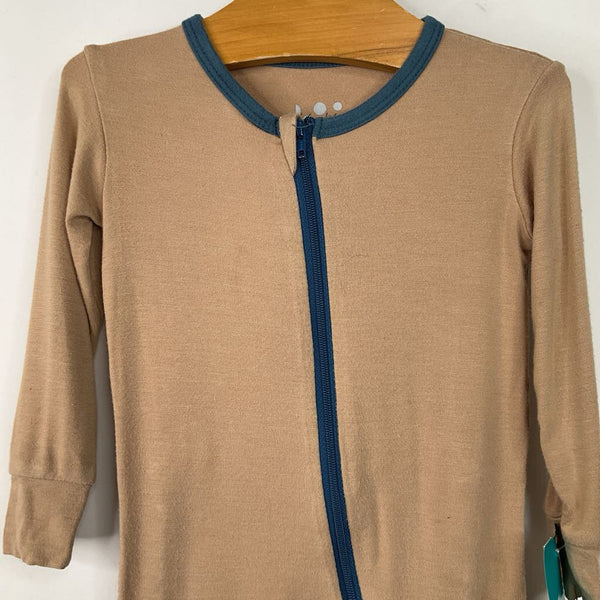 Size 9-12m: Kickee Pants Brown 1pc Pjs