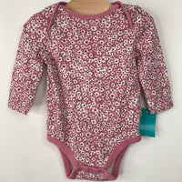 Size 3-6m: Gap Pink Floral Long Sleeve Onesie